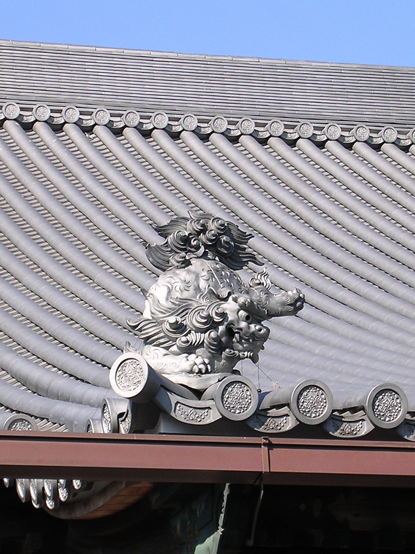 施工写真：獅⼦巴蓋　西方寺